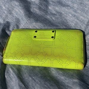 Neon Yellow Kate Spade Wallet